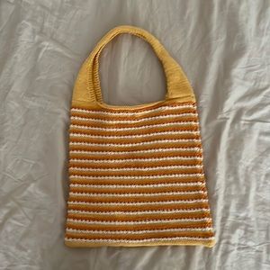 knit tote bag